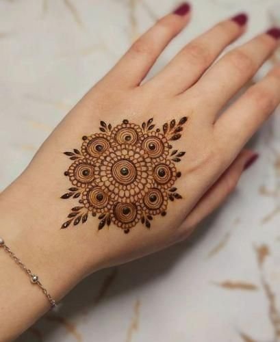 Indian easy and short mehandi design ideas (2)