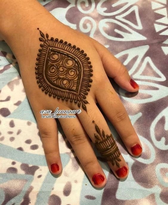 Indian easy and short mehandi design ideas (5)