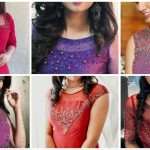 Kurti Net Fabric Neck Designs