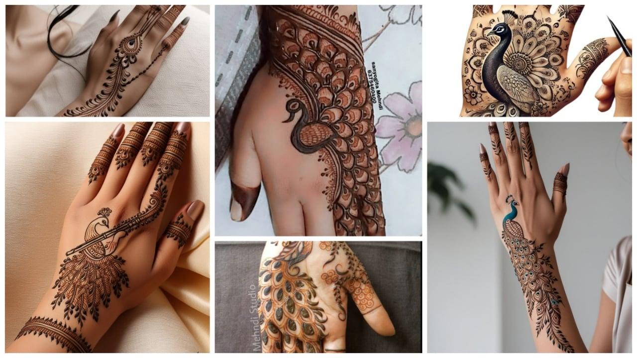 Peacock Mehendi Designs