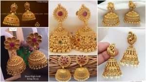 20 Gold Tone Temple Jhumki: Timeless Indian Jewelry for Ethnic Wear