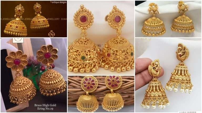 20 Gold Tone Temple Jhumki: Timeless Indian Jewelry for Ethnic Wear