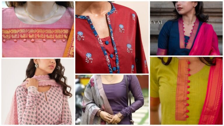 Chic and Stylish: Trendy Kurta Neck Designs