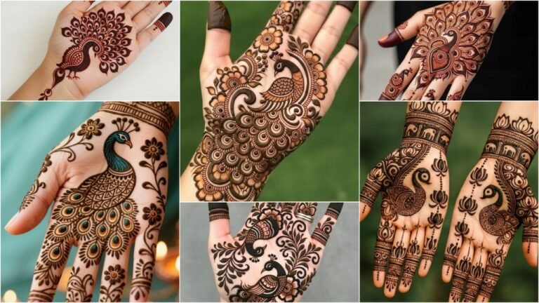 Elegant Beauty: Mesmerizing Peacock Mehndi Designs