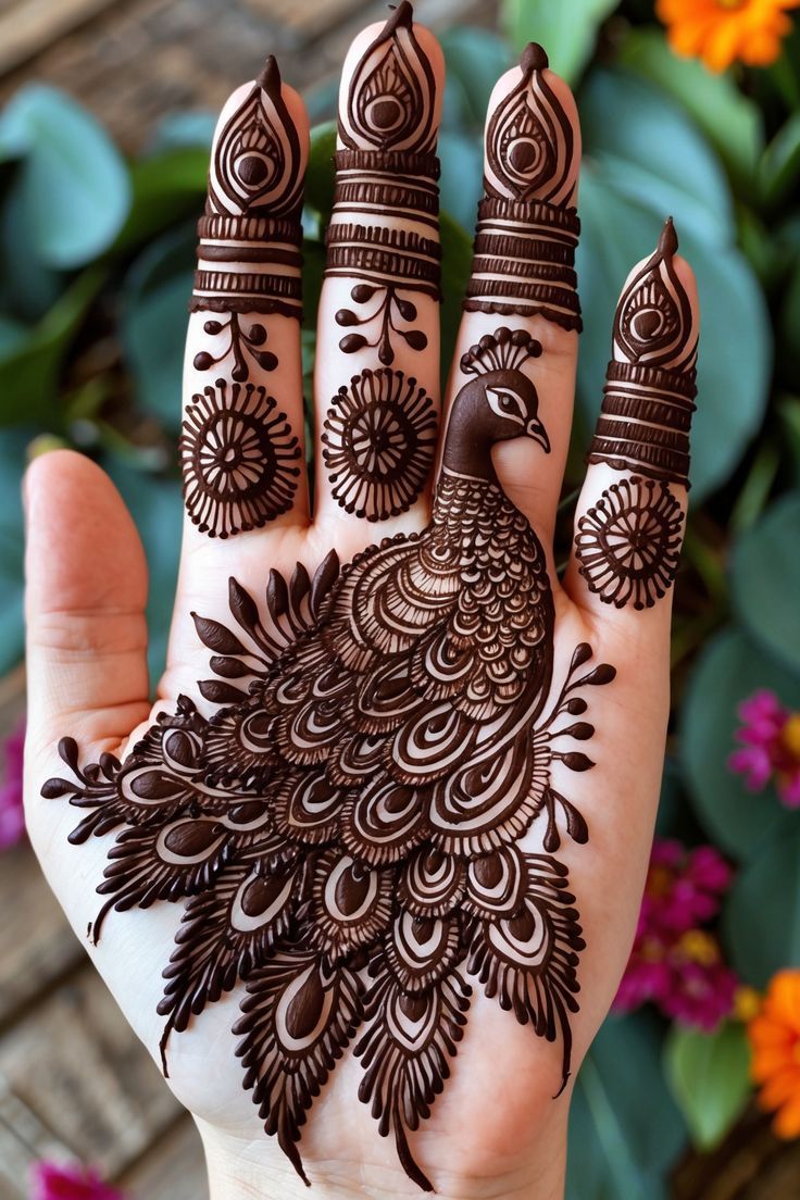 Beautiful Peacock Mehndi 2