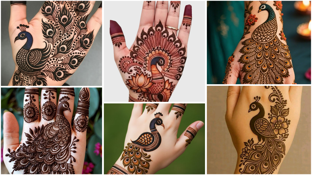 Beautiful Peacock Mehndi