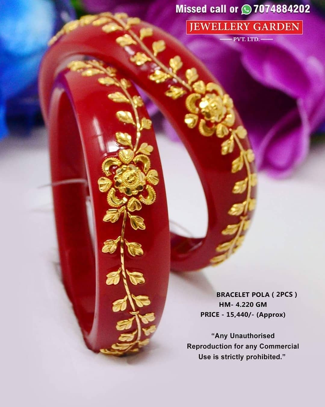 Chure Pola Stylish Gold Bangles 2
