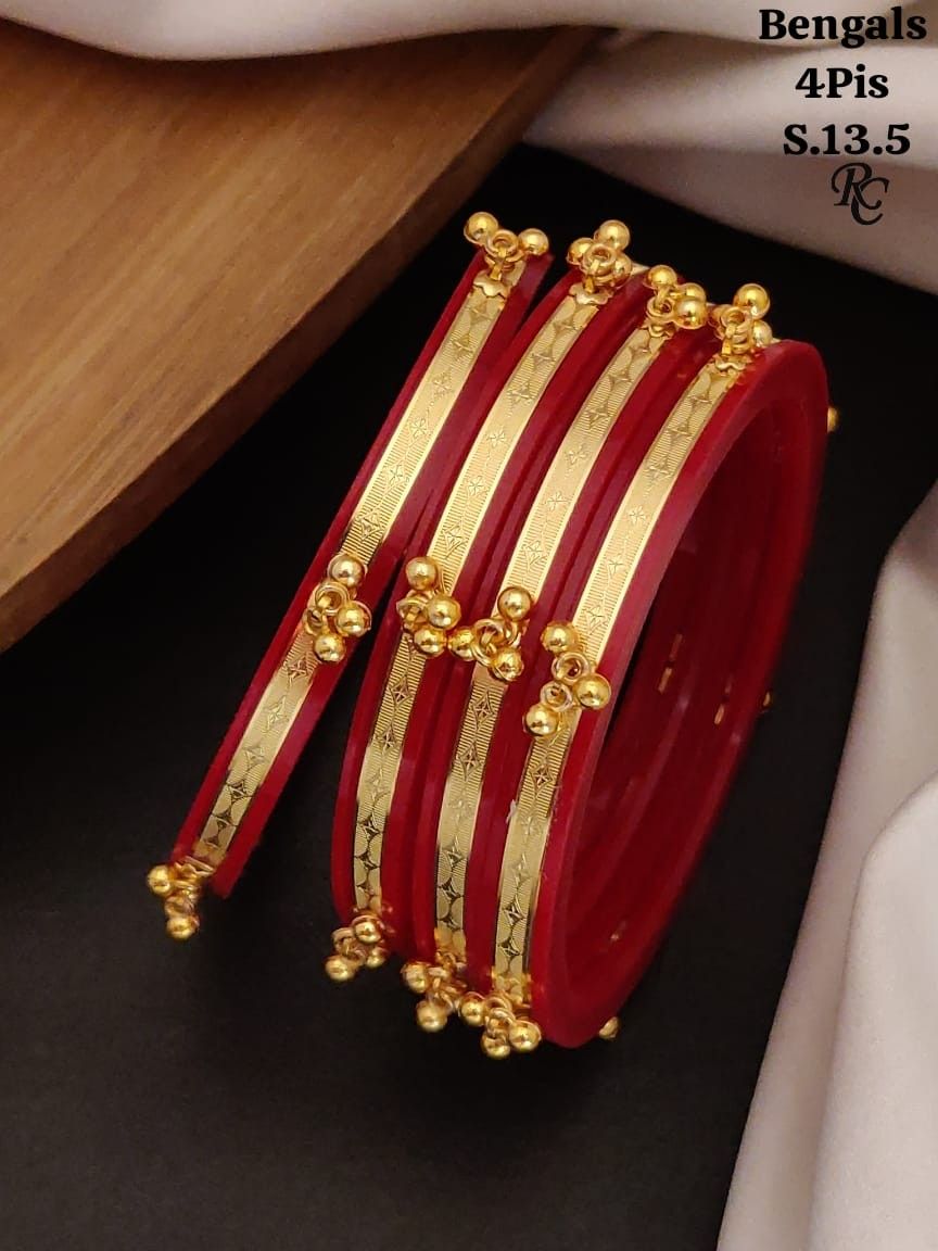 Chure Pola Stylish Gold Bangles 6