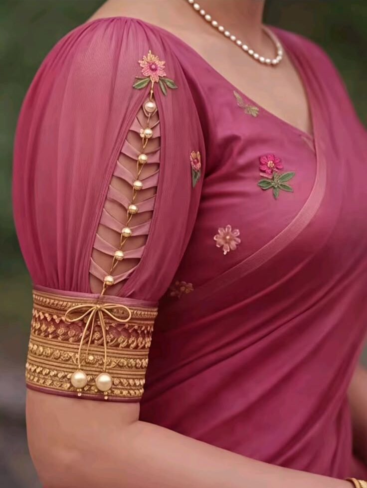 Latest Blouse Designs for Saree – Stylish & Modern Blouse Design Ideas for Women Latest Blouse Designs for Saree 1 e1774028068600