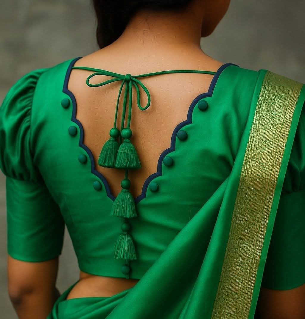 Latest Blouse Designs for Saree – Stylish & Modern Blouse Design Ideas for Women Latest Blouse Designs for Saree 6