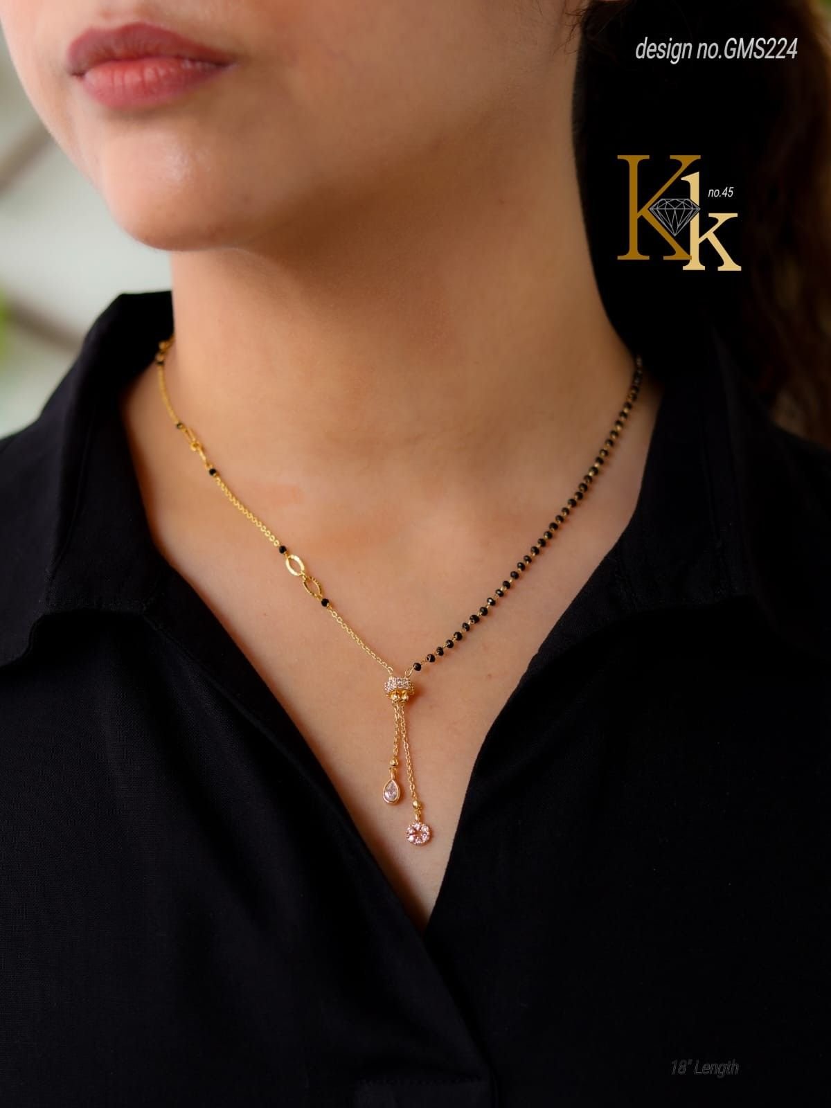 Shape Multi Stone Pendant Necklace 3