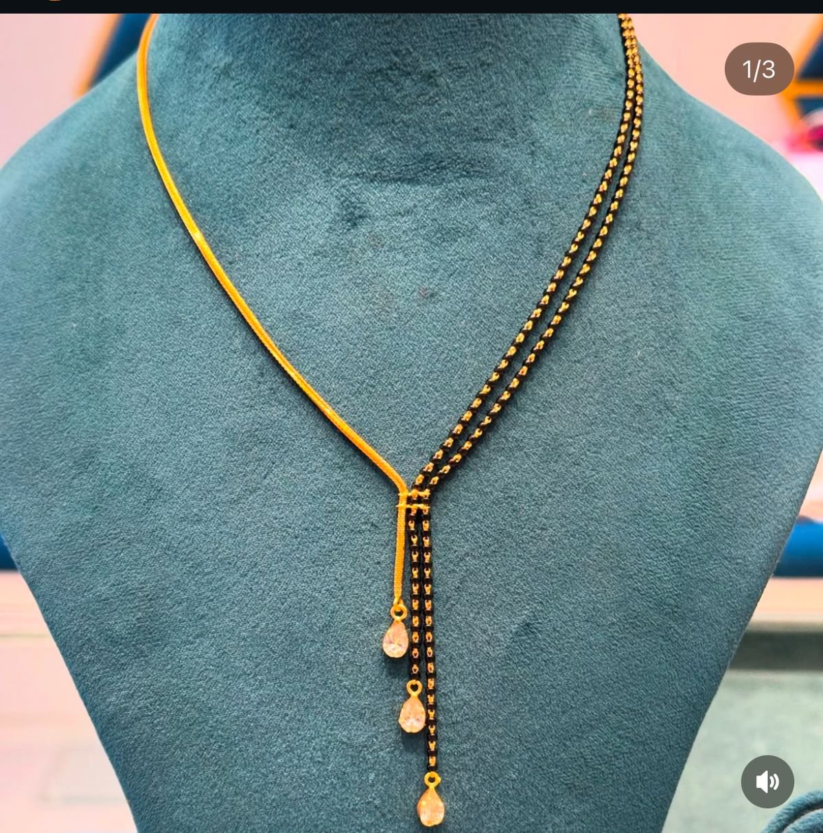 Shape Multi Stone Pendant Necklace 6