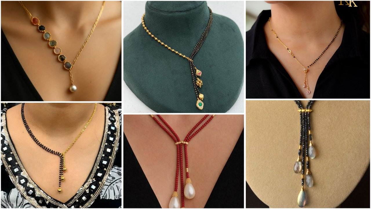 Shape Multi Stone Pendant Necklace