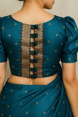 Stylish Blouse Back Designs 3