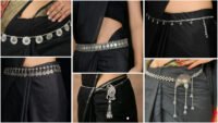 Black Metal Hip Chain