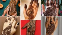 Peacock mehndi designs