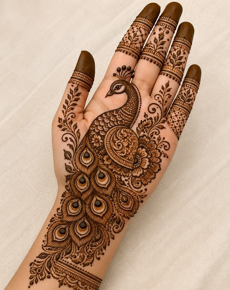 Peacock Mehndi Design: A Symbol of Beauty and Tradition Peacock Mehndi Design 3