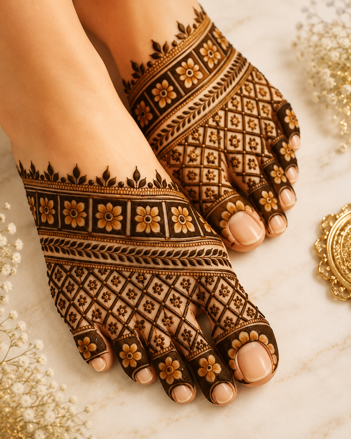 10+ Beautiful Foot Mehndi Designs for Brides, Festivals & Every Occasion Beautiful Foot Mehndi Designs for Brides