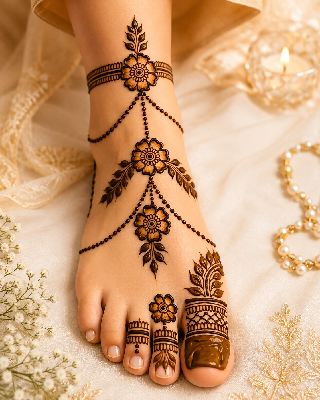 10+ Beautiful Foot Mehndi Designs for Brides, Festivals & Every Occasion Beautiful Foot Mehndi Designs for Brides