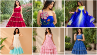 long frock designs for women